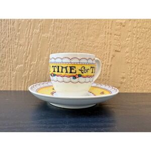 Mary Engelbreit "Time for Tea" Cup & Saucer – ME Ink - Cottage Kitchen